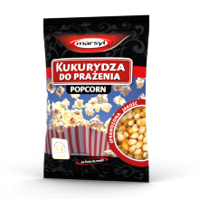 Projekt graficzny opakowania - popcorn